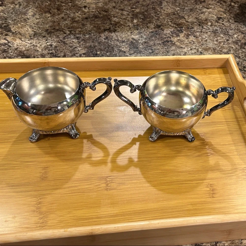Bundle Cream & Sugar bowl and Syrup Pitcher